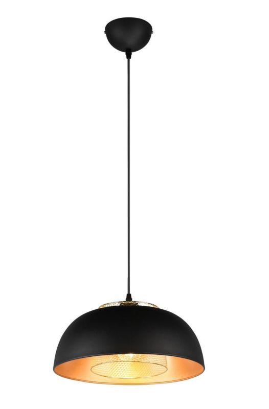 Lampa wisząca RL Punch czarno-złota wym: 150 x 35 x 35 cm 1xE27 x 1 szt.