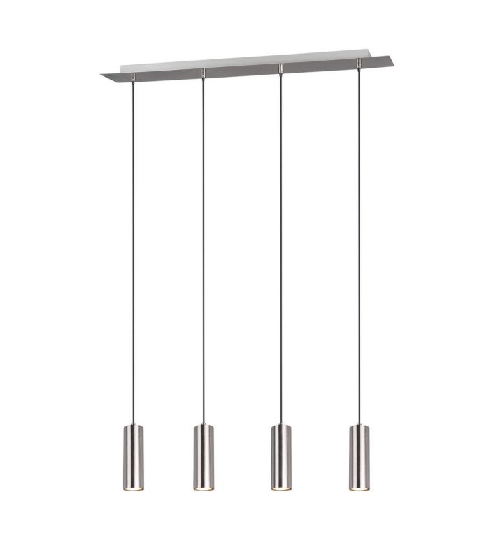 Lampa sufitowa wisząca Trio Marley srebrna wym: 150 x 75 x 9 cm 4xGU10 x 1 szt.