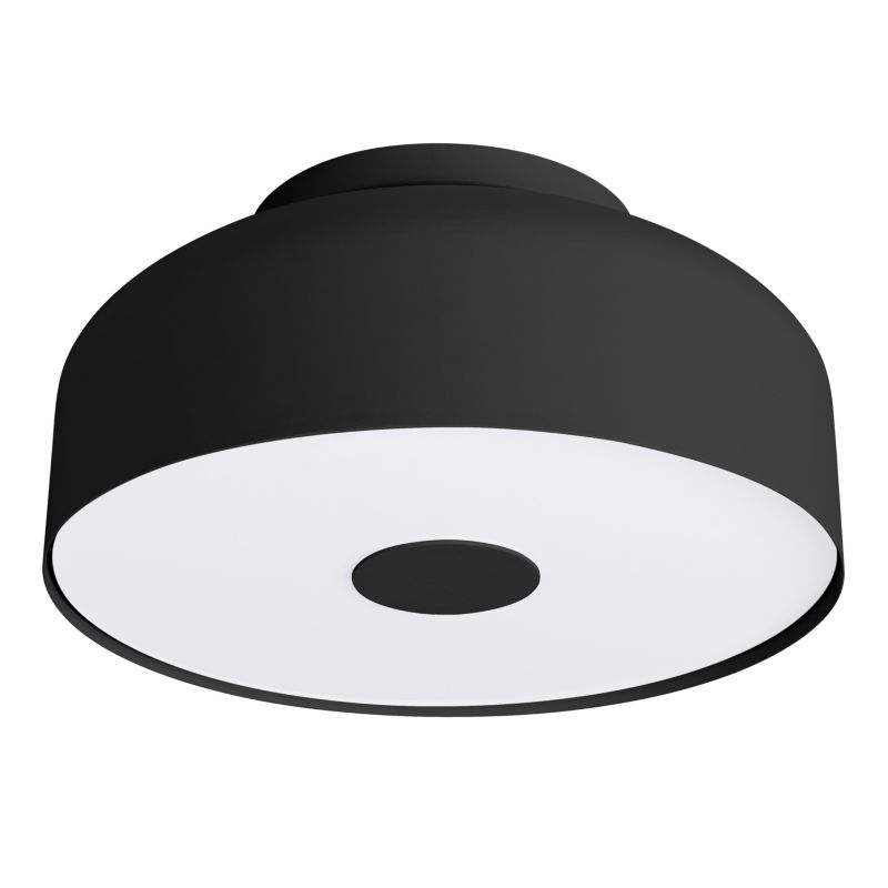 Plafon Sollux Lighting OMIQ czarny 1 szt.