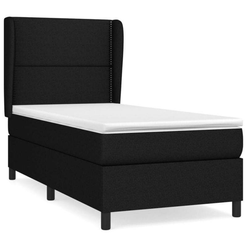 Łóżko kontynentalne WaszeMeble 100x200 cm czarne WM-3127863 1 szt.
