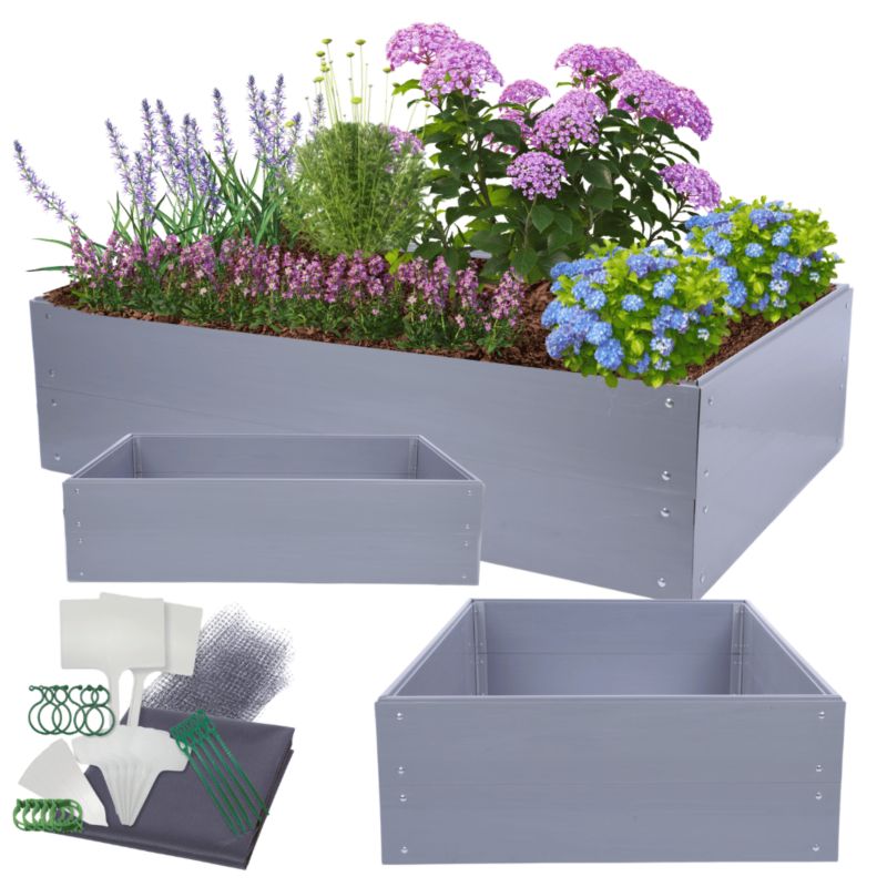 Skrzynia na warzywa MODO24 modułowa plastikowa trwała odporna na warunki atmosferyczne 40x140x120 cm 1 szt.