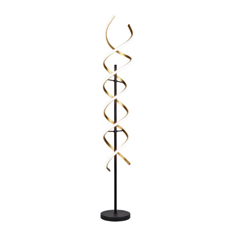 Lampa podłogowa stojąca Trio Sequence czarno-złota LED 32W 2300K - 4000K 4000lm wym: 150 x 23 x 23 cm - 1 szt.