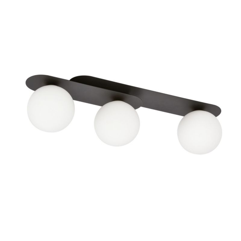 Lampa sufitowa wisząca Emibig Plaza 2370 czarno-biała 70 cm szerokości 3xE14 x 10W 1 szt.