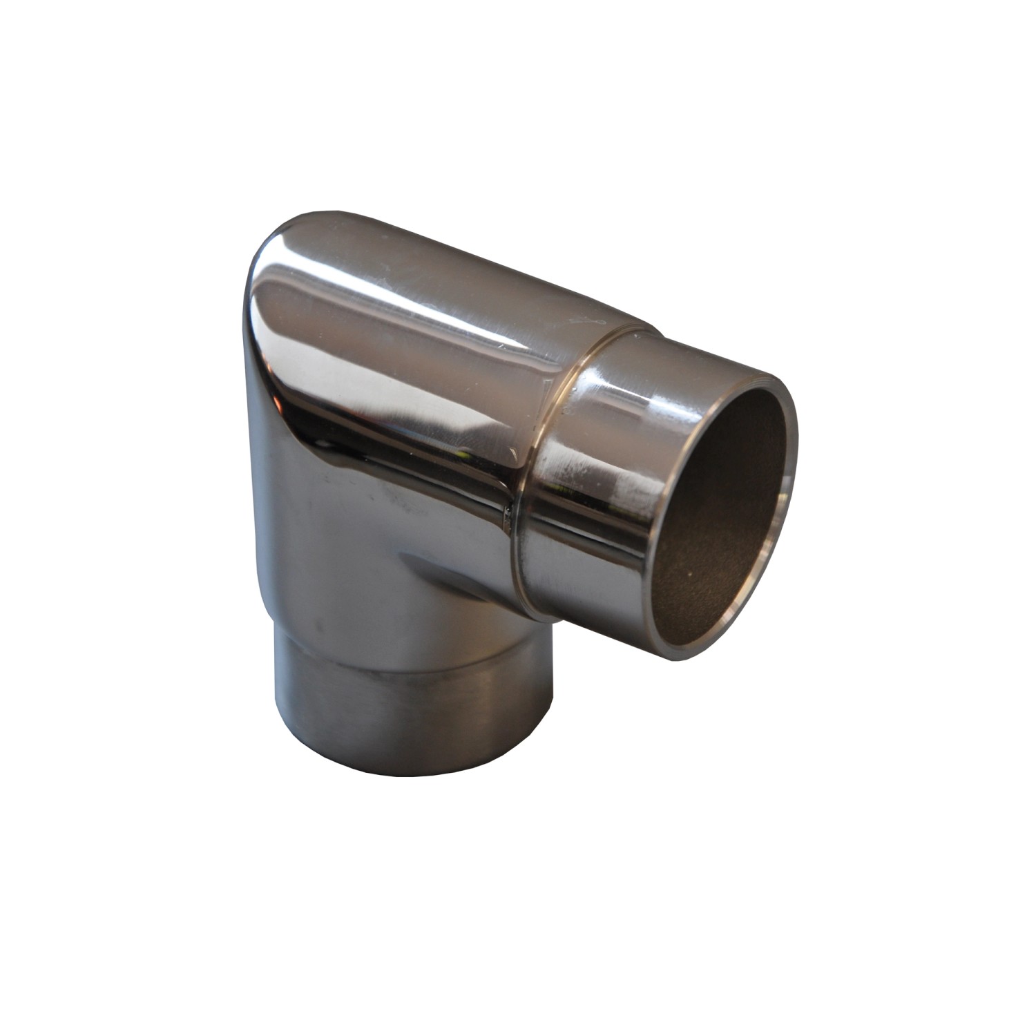 Knap Łącznik poręczy 90 st. brim polerowany śr. 42,4 mm