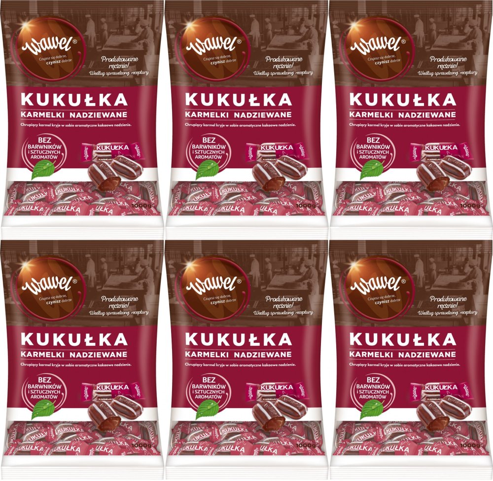 6x Karmelki Kukułki Wawel, 1kg