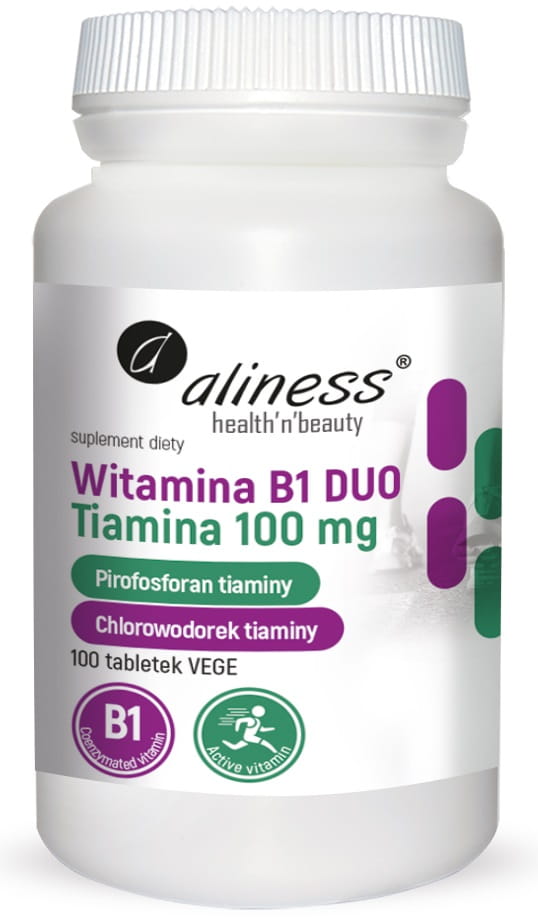 Witamina B1 DDUO -Tiamina 100mg 100tabl. Aliness