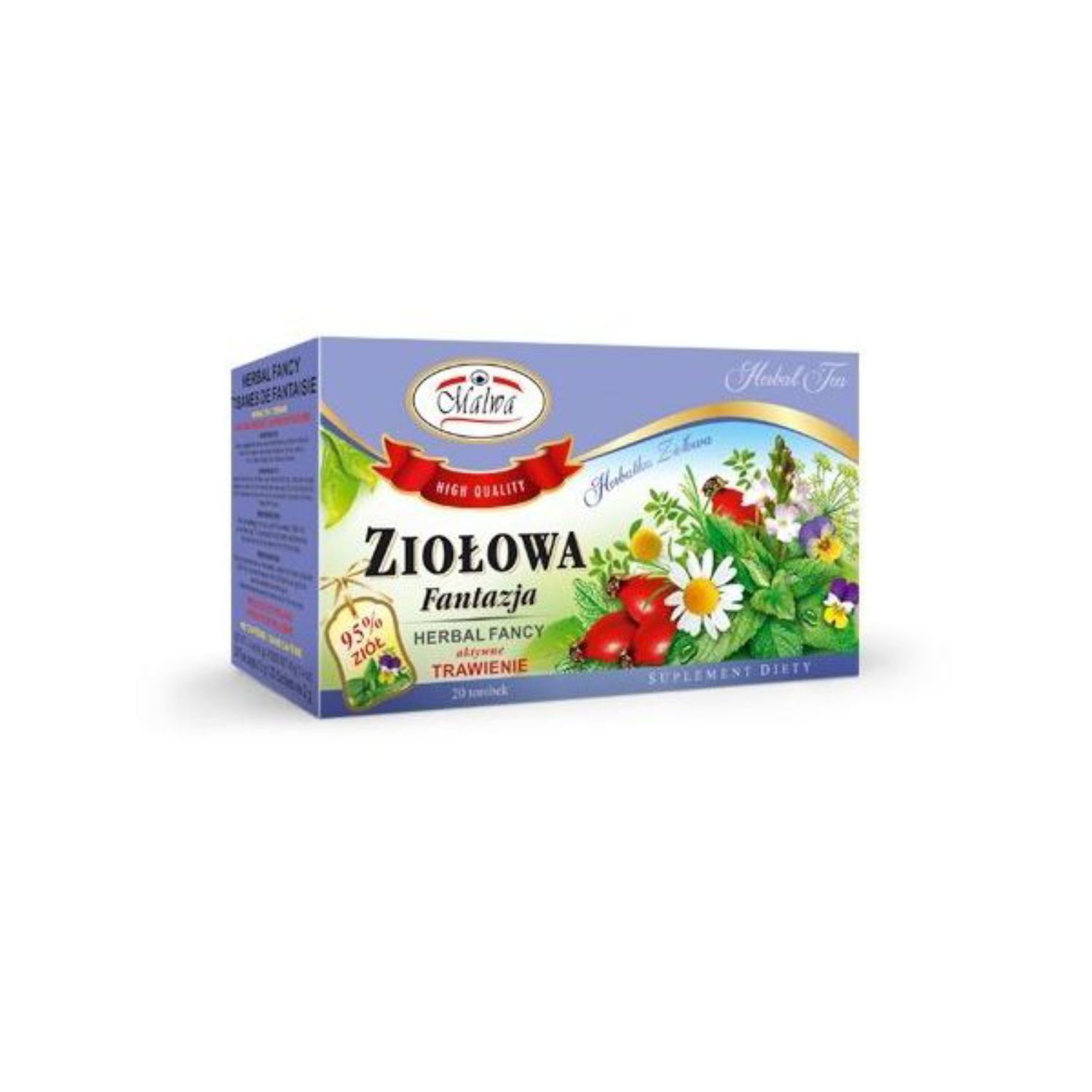 Malwa aktywne trawienie, ziołowa fantazja, 20 saszetek