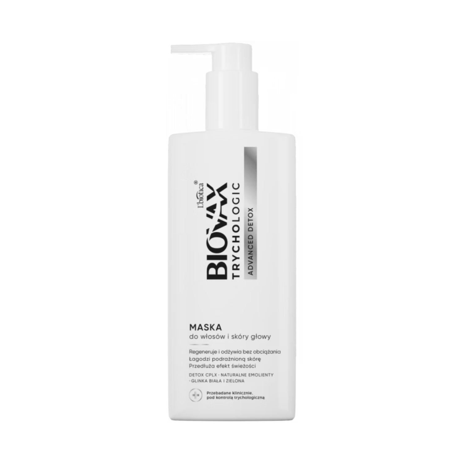 Biovax trychologic - maska do włosów i skóry głowy advanced detox, 200 ml
