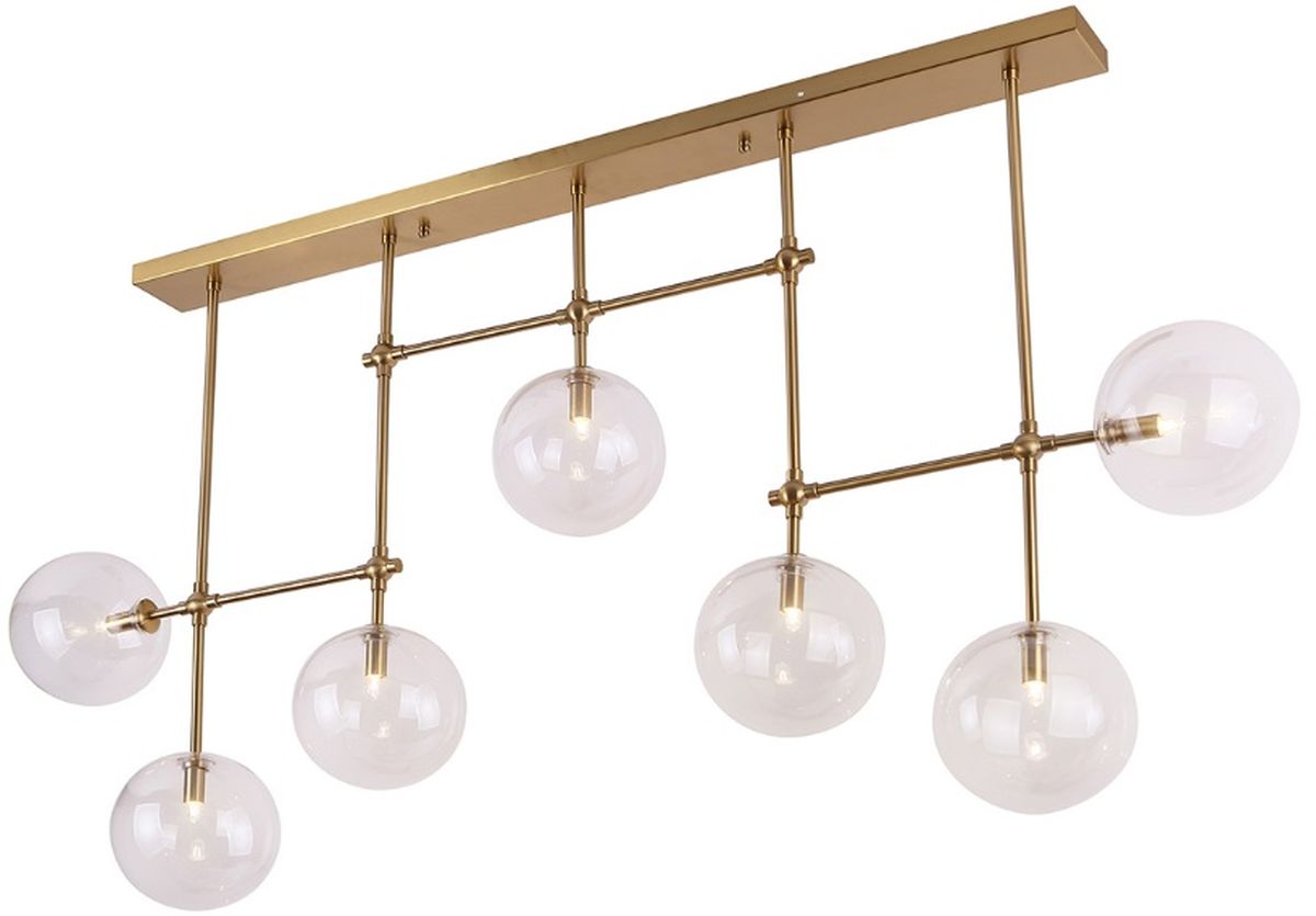 MaxLight Lollipop lampa podsufitowa 7x40W mosiądz P0295