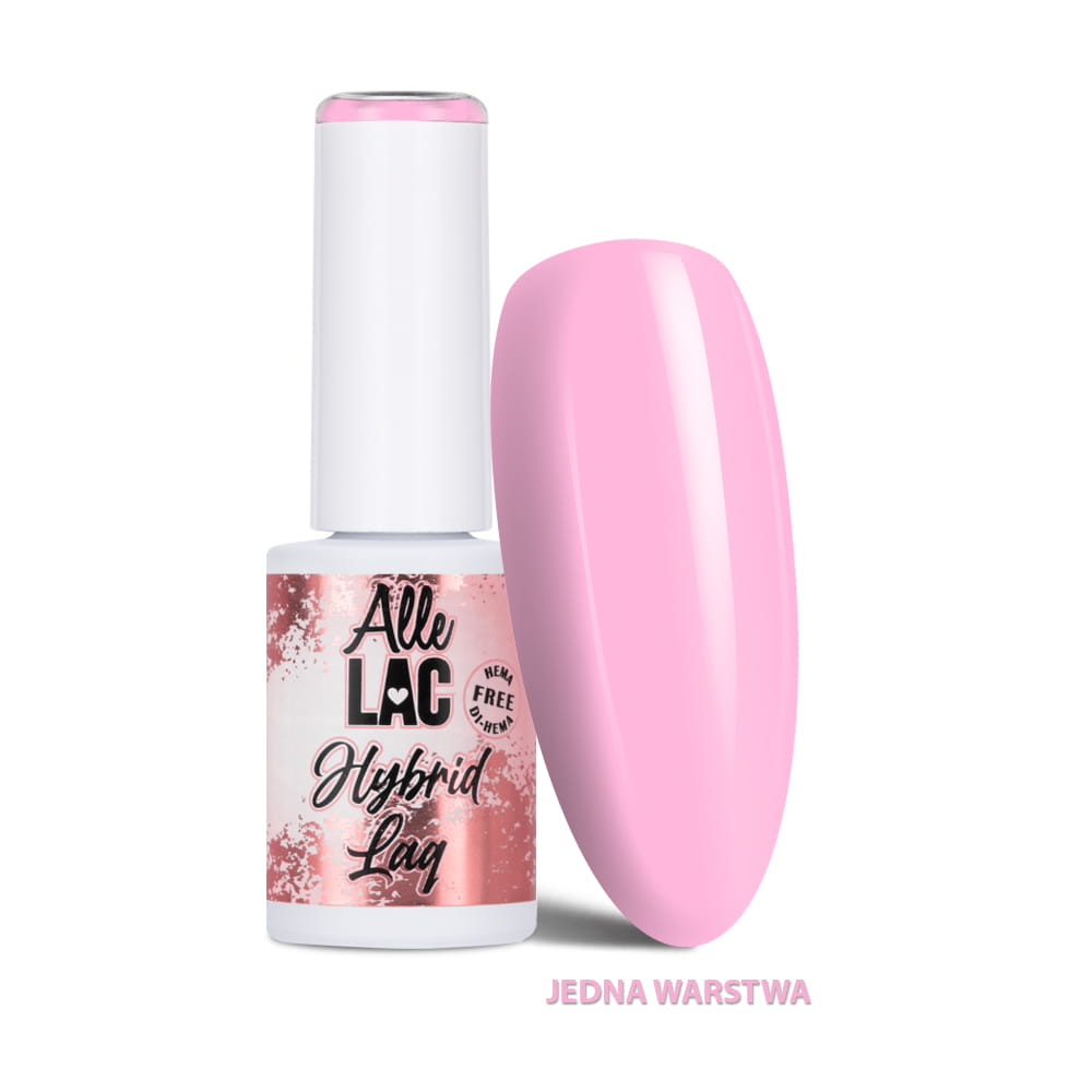Lakier hybrydowy LED/UV Gel Polish Pinks Baby Pink AlleLac HEMA/Di-HEMA Free 6g