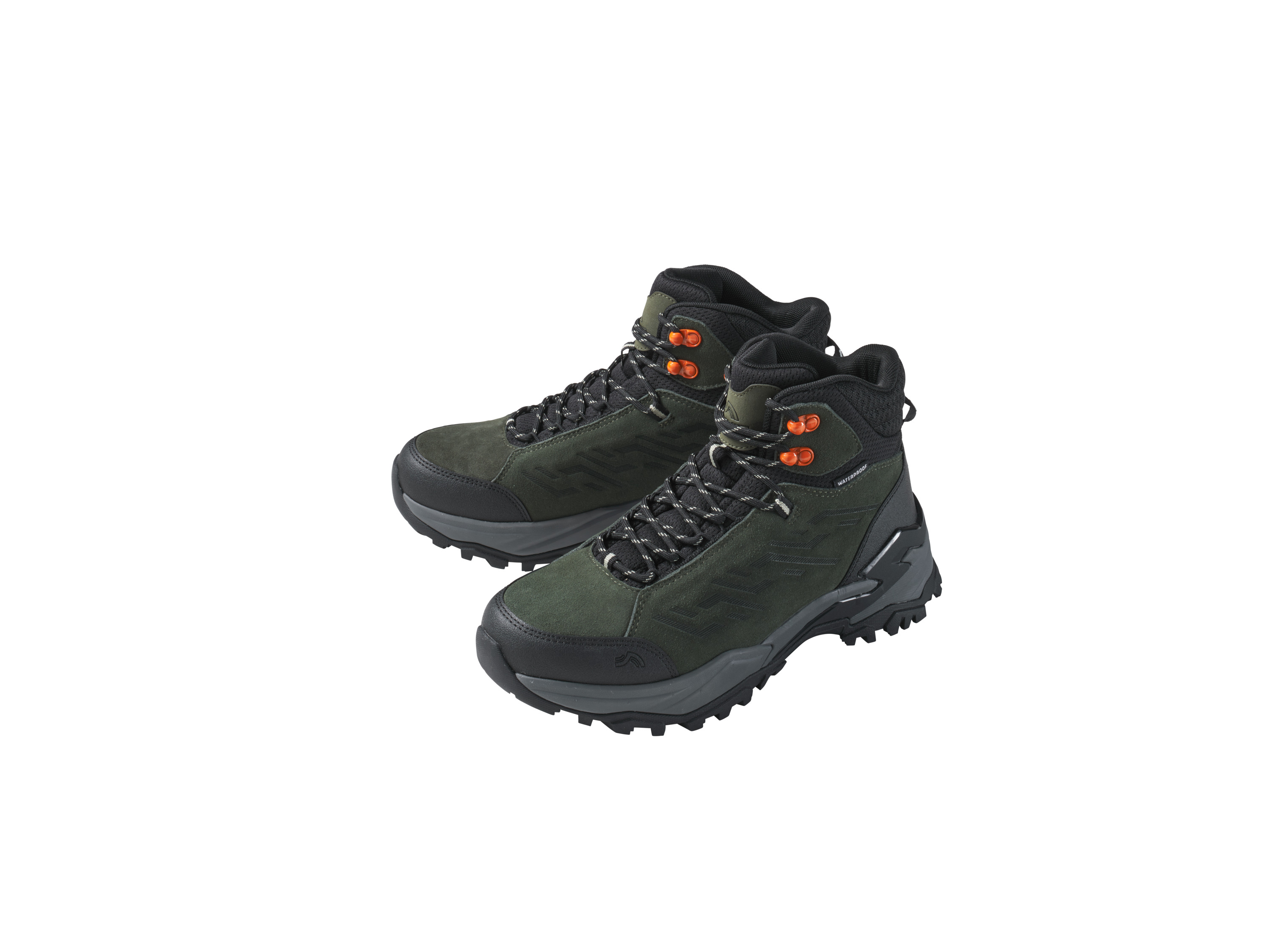 Crivit Skórzane buty trekkingowe męskie Oliwkowy, 42
