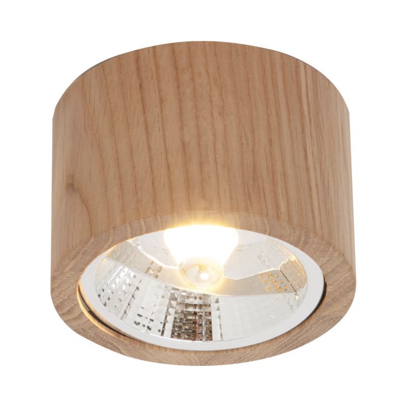 Oprawa sufitowa Zuma Line Oak jasne drewno 1 x ES111 x 15W IP20 wym: 8 x 12 x 12 cm - 1 szt.