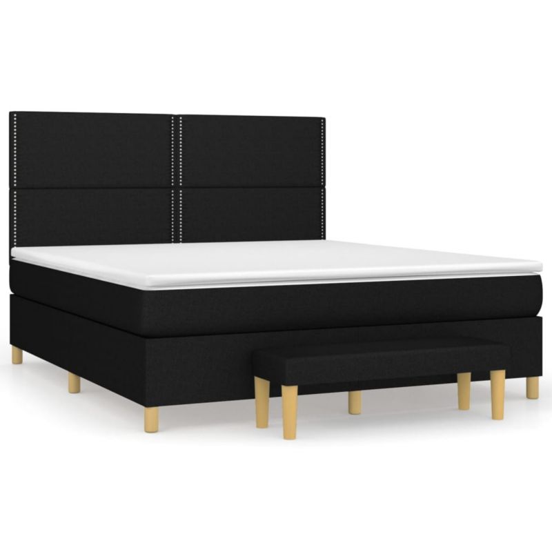 Łóżko kontynentalne WaszeMeble 180x200 cm czarne WM-3137095 1 szt.