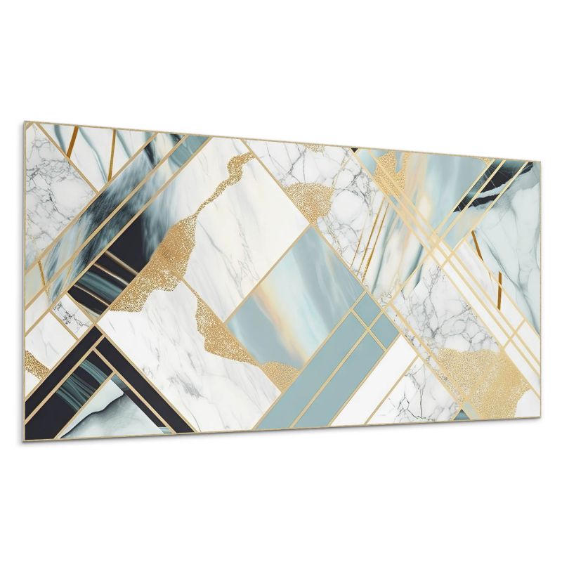 Panel samoprzylepny Wallfluent 100x50 cm Wzory w stylu marmurowej geometrii 1 szt.
