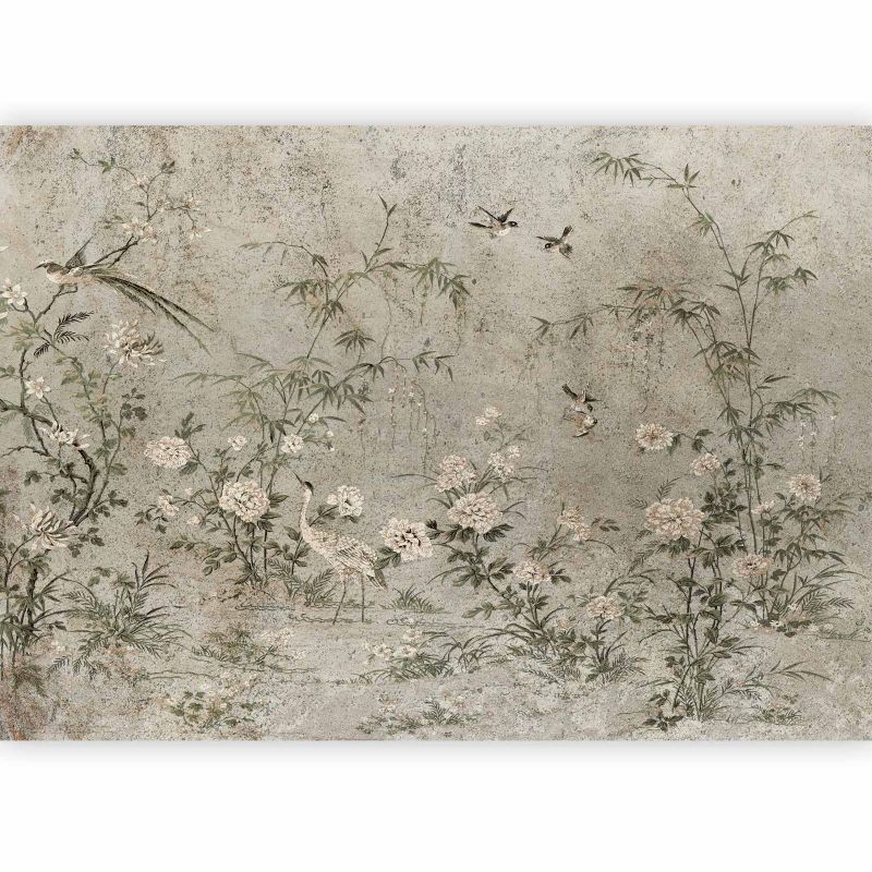 Fototapeta flizelinowa Artgeist 170 g/m2 wodoodporna Liście szara 300x210 (6 części) 10131aa rolka 1 szt