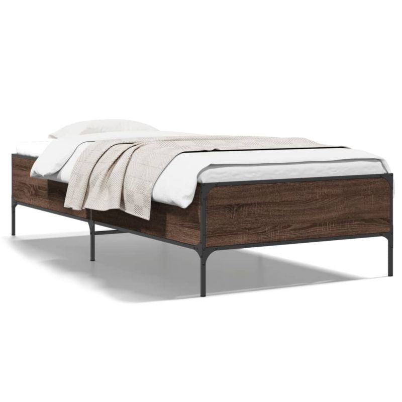 Łóżko metalowe WaszeMeble 75x190 cm brązowy WM-844995 1 szt.