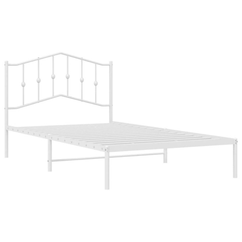 Łóżko metalowe WaszeMeble 107x203 cm biała WM-373834 1 szt.