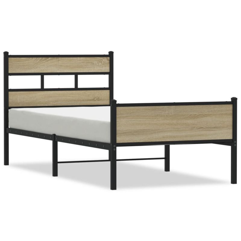 Łóżko metalowe WaszeMeble 90x200 cm brązowe WM-4017283 1 szt.