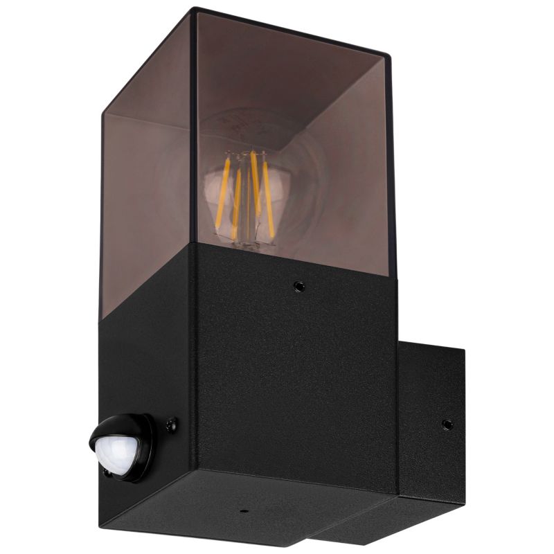 Oprawa architektoniczna LED MasterLED Denver E27 18W IP44 120st z czujnikiem PIR czarna 1 szt.