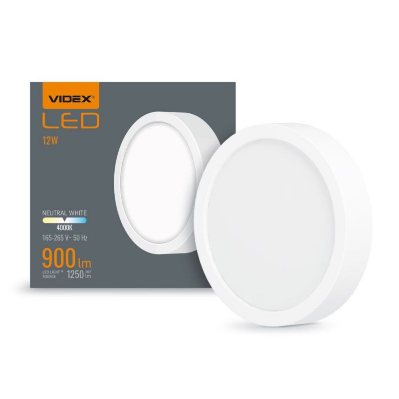 Plafon sufitowy Videx biały LED 10W wym: 2,9 x 14,2 cm - 1 szt.