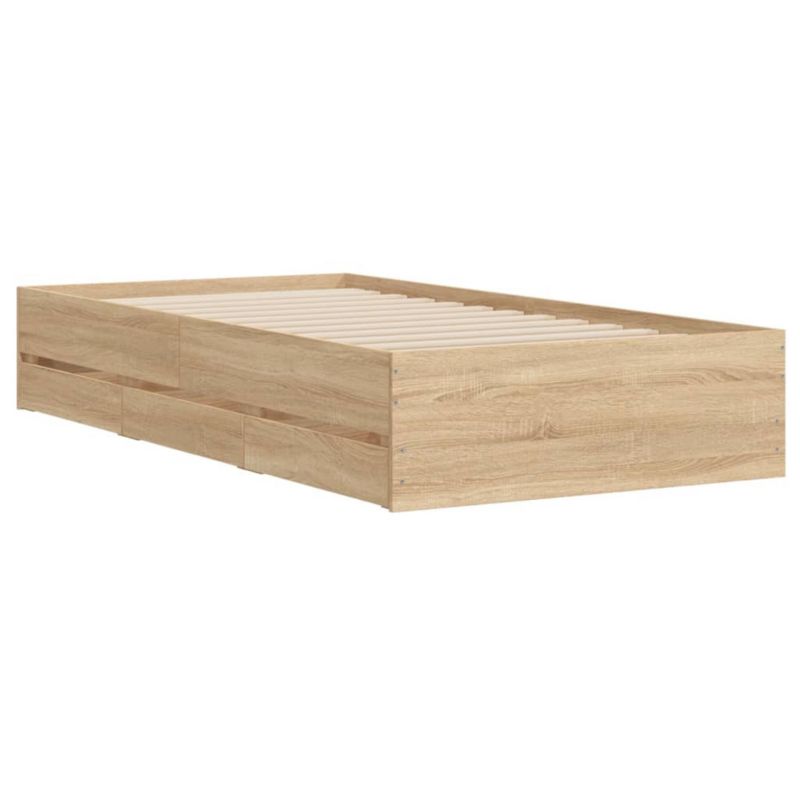 Łóżko drewniane WaszeMeble 90x200 cm brązowe WM-3207296 1 szt.