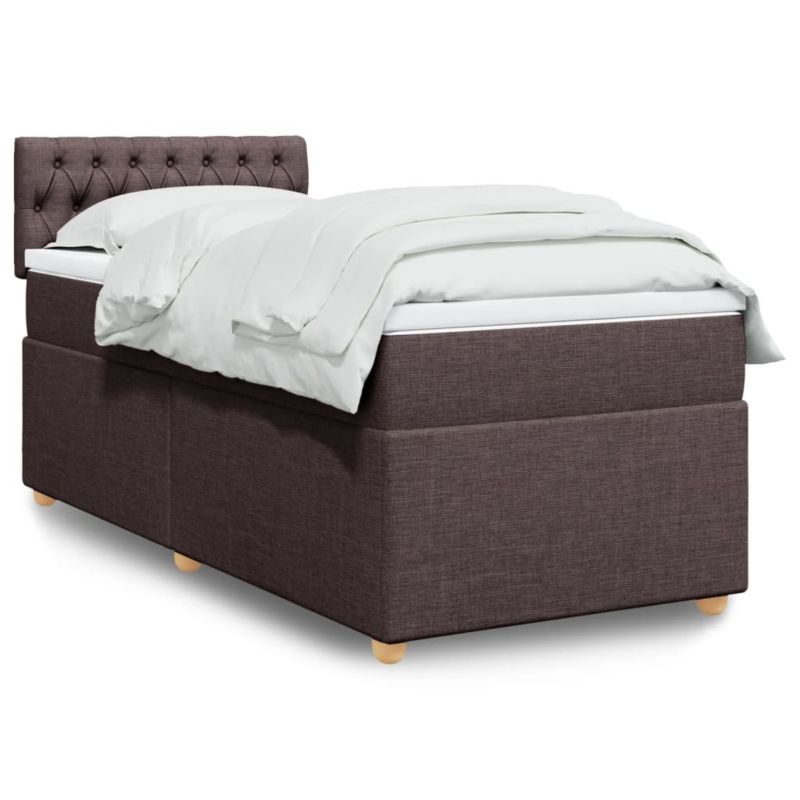 Łóżko kontynentalne WaszeMeble 90x190 cm brązowe WM-3288845 1 szt.