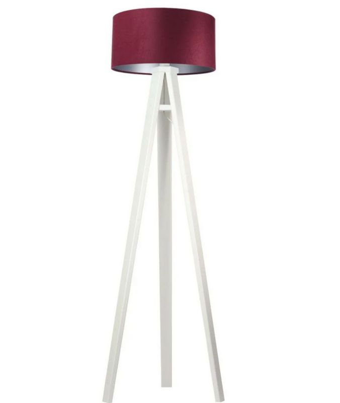 Lampa Bps Koncept stojąca HOME 40 bordowa/srebrna/biała 1 szt