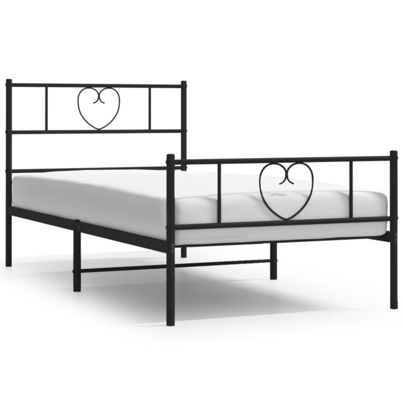 Łóżko metalowe WaszeMeble 90x190 cm czarny WM-355473 1 szt.