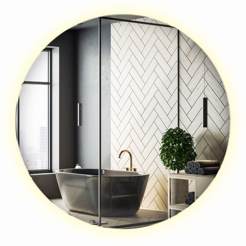 Lustro LED Wallfluent 60 cm Glamour Podświetlane Neutralne 1 szt.