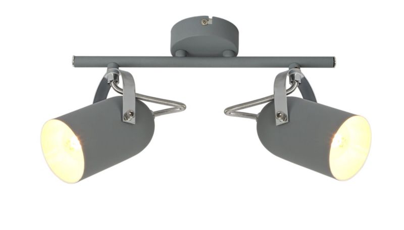 Spot Candellux Gray szaro-biały 2 x E14 x 40W IP20 wym: 37 x 8 cm - 1 szt.