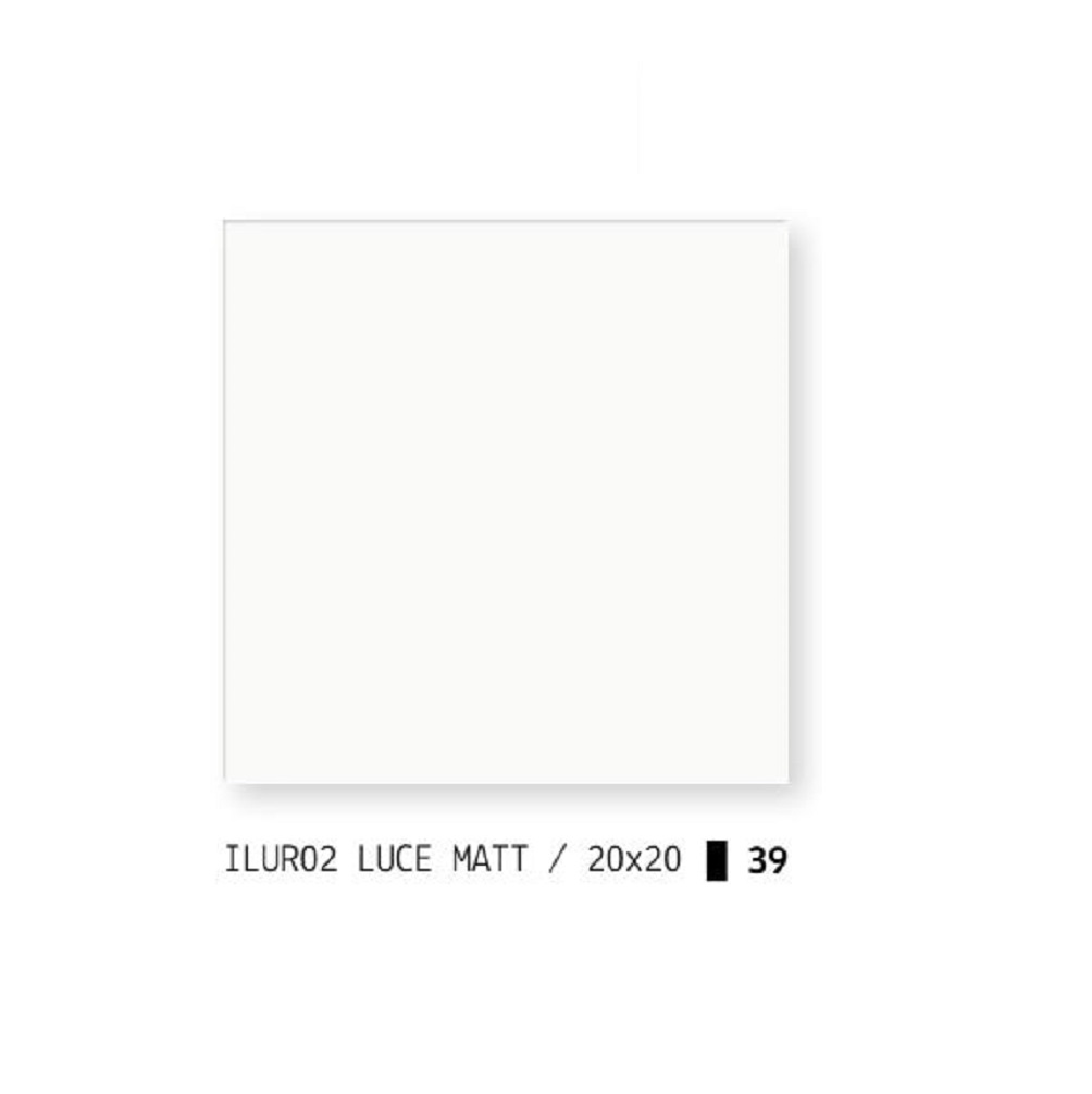 Idea Luce dekor ścienny 20x20 cm biała