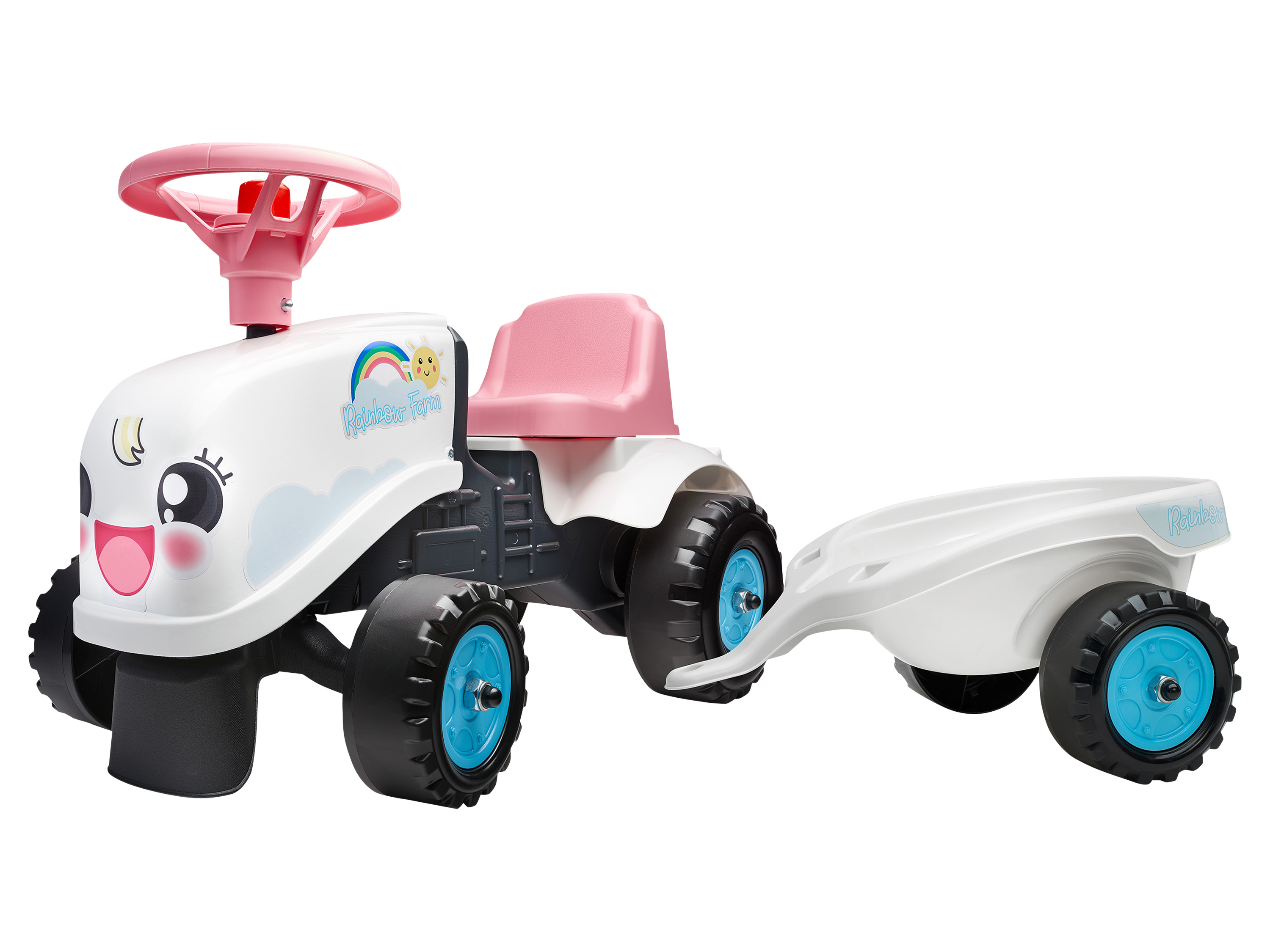 Falk Traktor "Rainbow Farm" z przyczepą