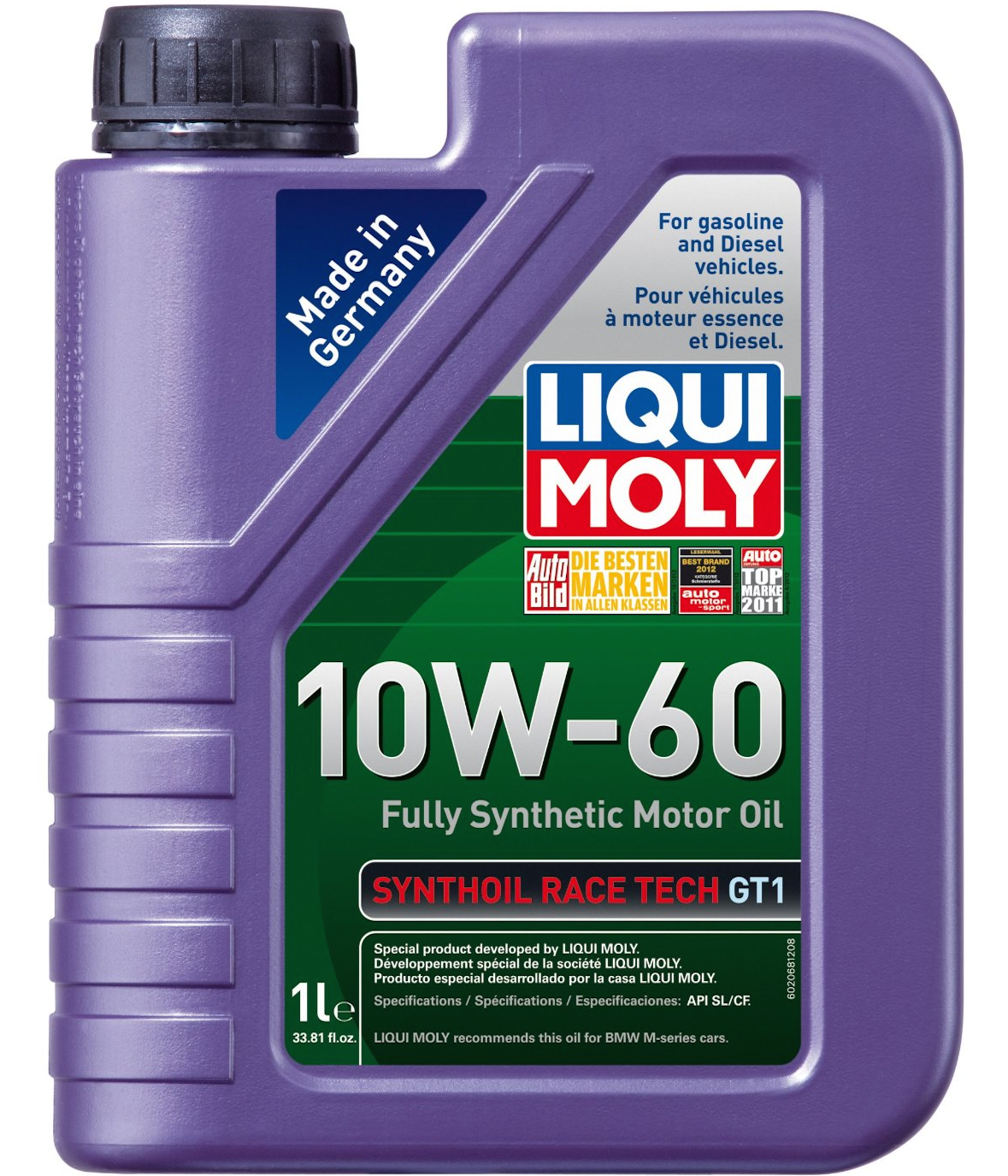 LIQUI MOLY SYNTHOIL RACE TECH GT1 10W60 1L 1390 - Petrostar