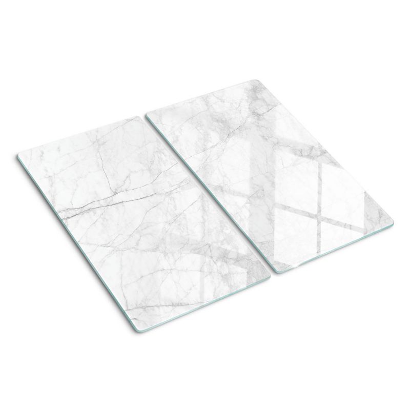 Deska szklana Tulup 2x30x52 cm Biały Marmur 1 szt.
