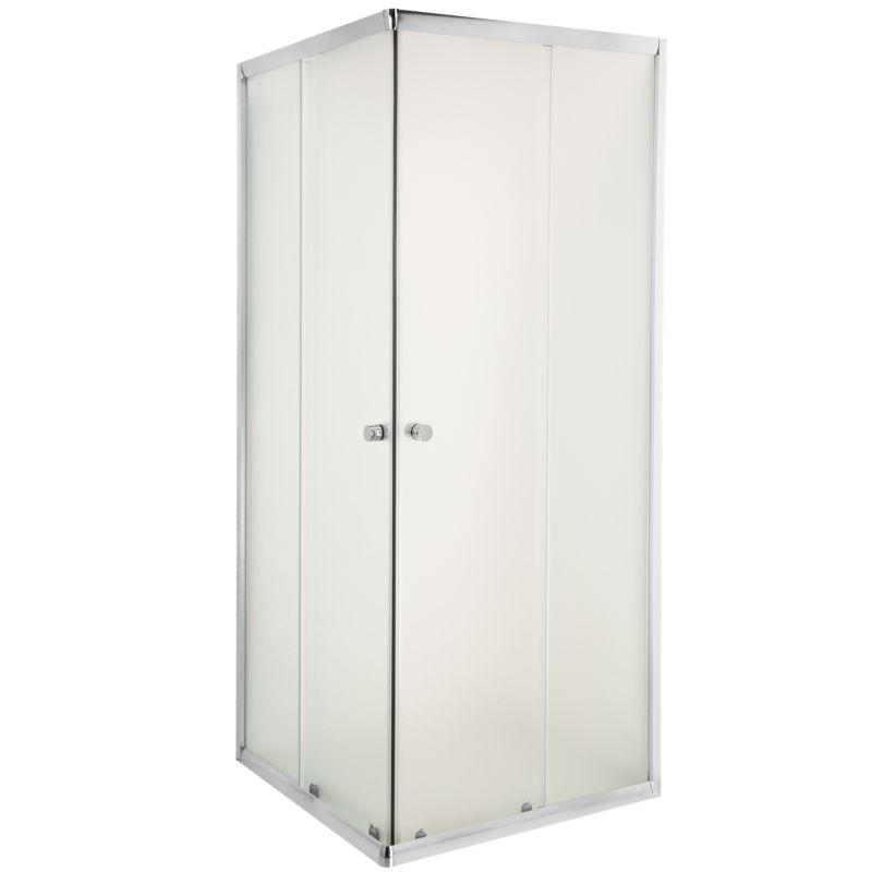 Kabina prysznicowa Invena Parla drzwi rozsuwane 90 x 90 cm szkło mrożone , 1 szt.