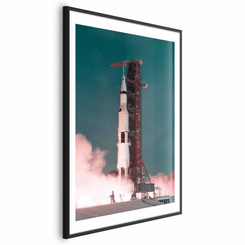 Plakat Artgeist Wielki start 21x30 cm z ramą czarną z marginesem 1 szt