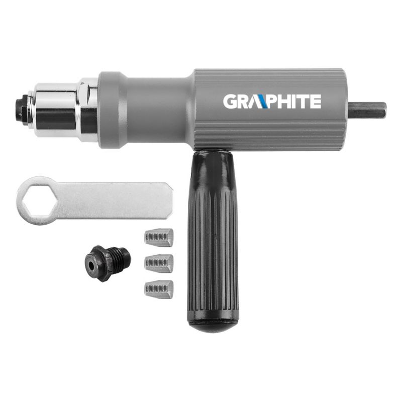 Adapter GRAPHITE do nitów zrywalnych na wkrętarkę 1 szt
