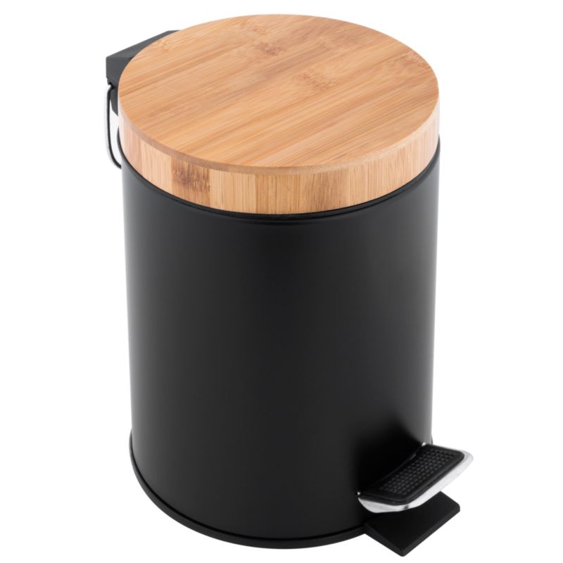 Kosz na śmieci 3l BIN - Yoka Home do łazienki czarny mat - 1 szt.