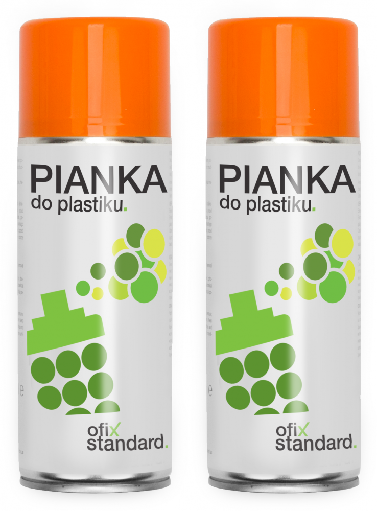 2x Pianka do czyszczenia plastiku Ofix Standard, 400ml