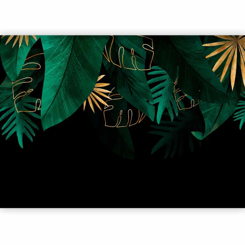 Fototapeta flizelinowa Premium Artgeist 155g/m2 Liście czarna 200x140 (4 części) 10169aa rolka 1 szt