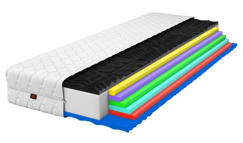 Materac piankowy Eco Complex Max 21 cm 140x200 masujący antyalergiczny 1 szt.