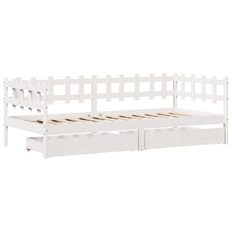 Łóżko dzienne WaszeMeble 90x190 cm białe WM-3302137 1 szt.