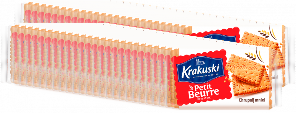 50x Herbatniki Krakuski Petit Beurre, kruche, maślany, 50g