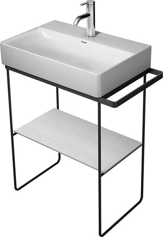 Duravit DuraSquare nogi do umywalki z relingiem czarny mat 0031134600 - Wysyłka w 24h