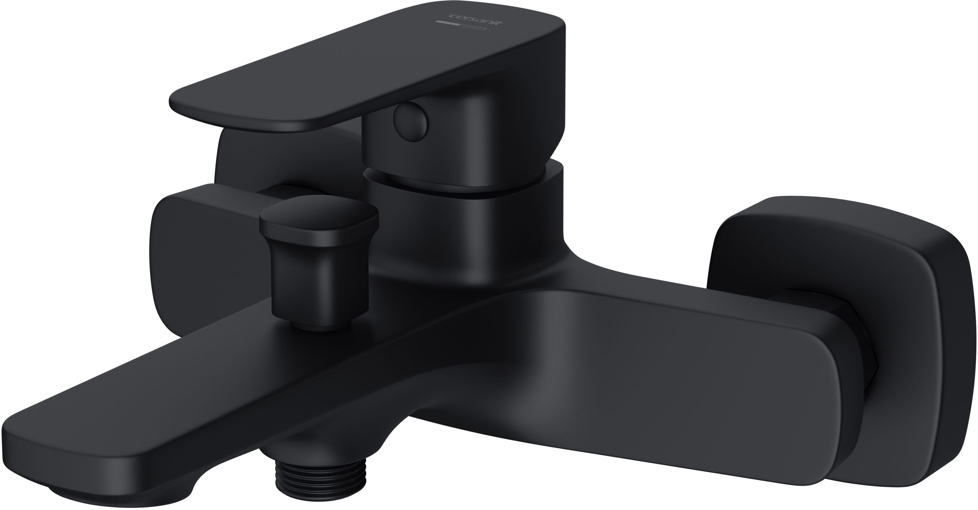 Cersanit Larga bateria wannowo-prysznicowa ścienna czarny mat S951-376