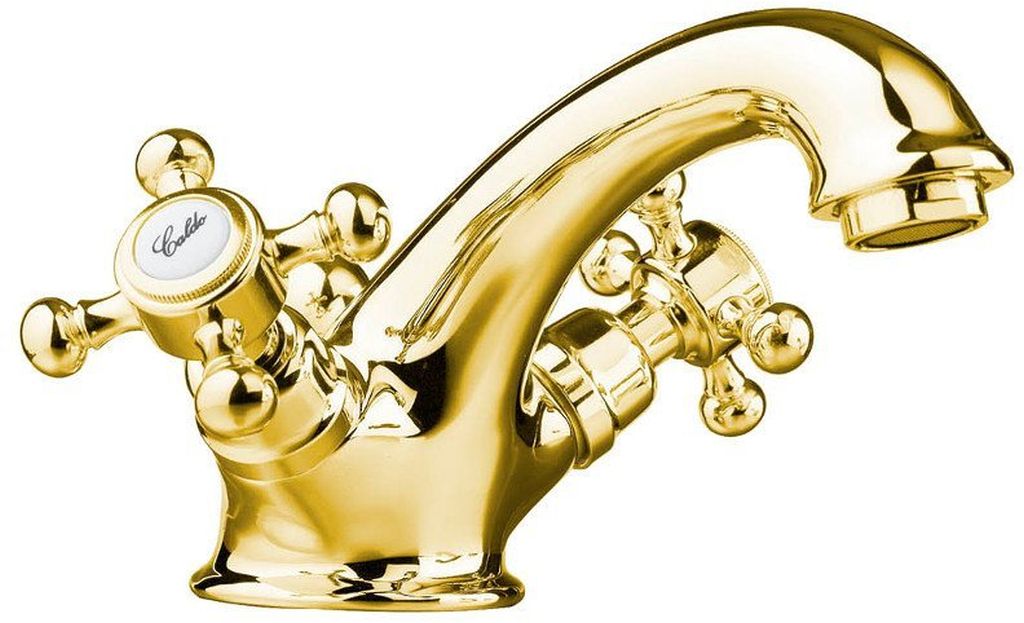 Sapho Antea bateria umywalkowa stojąca złoty połysk 3175 - Wysyłka w 24h