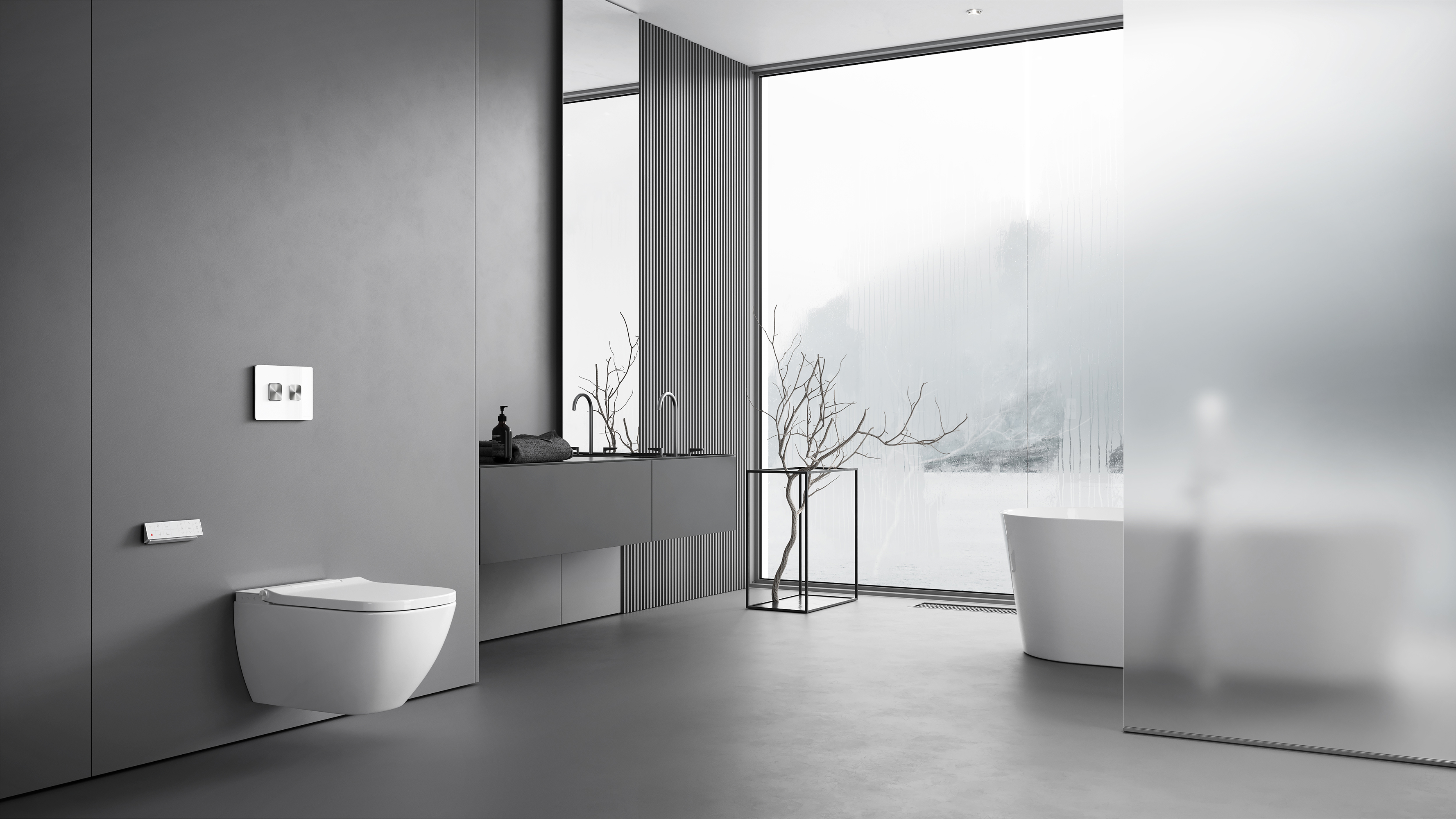 Meissen Keramik Genera Ultimate Square toaleta myjąca wisząca biała S701-515