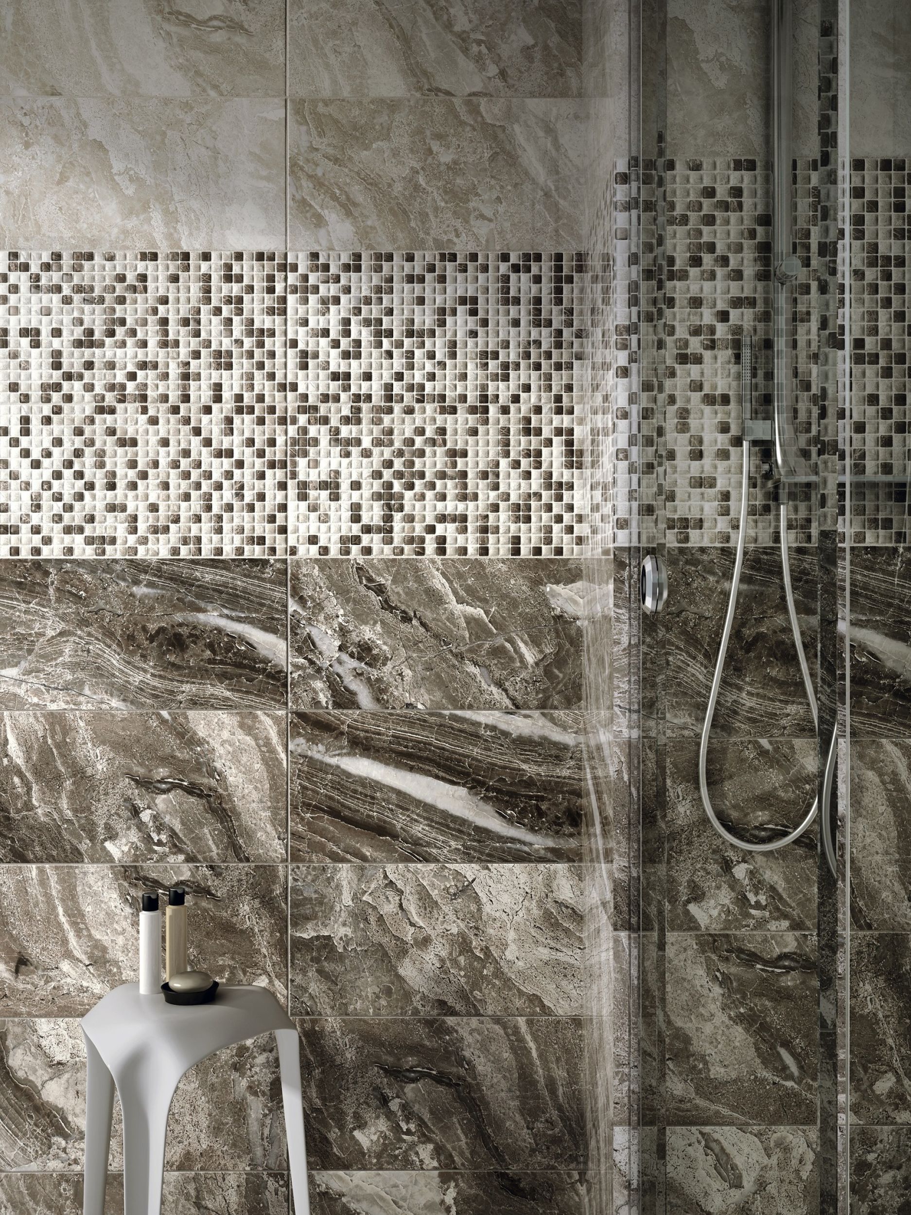 Euroceramic Danae Marron płytka ścienna 50x25 cm