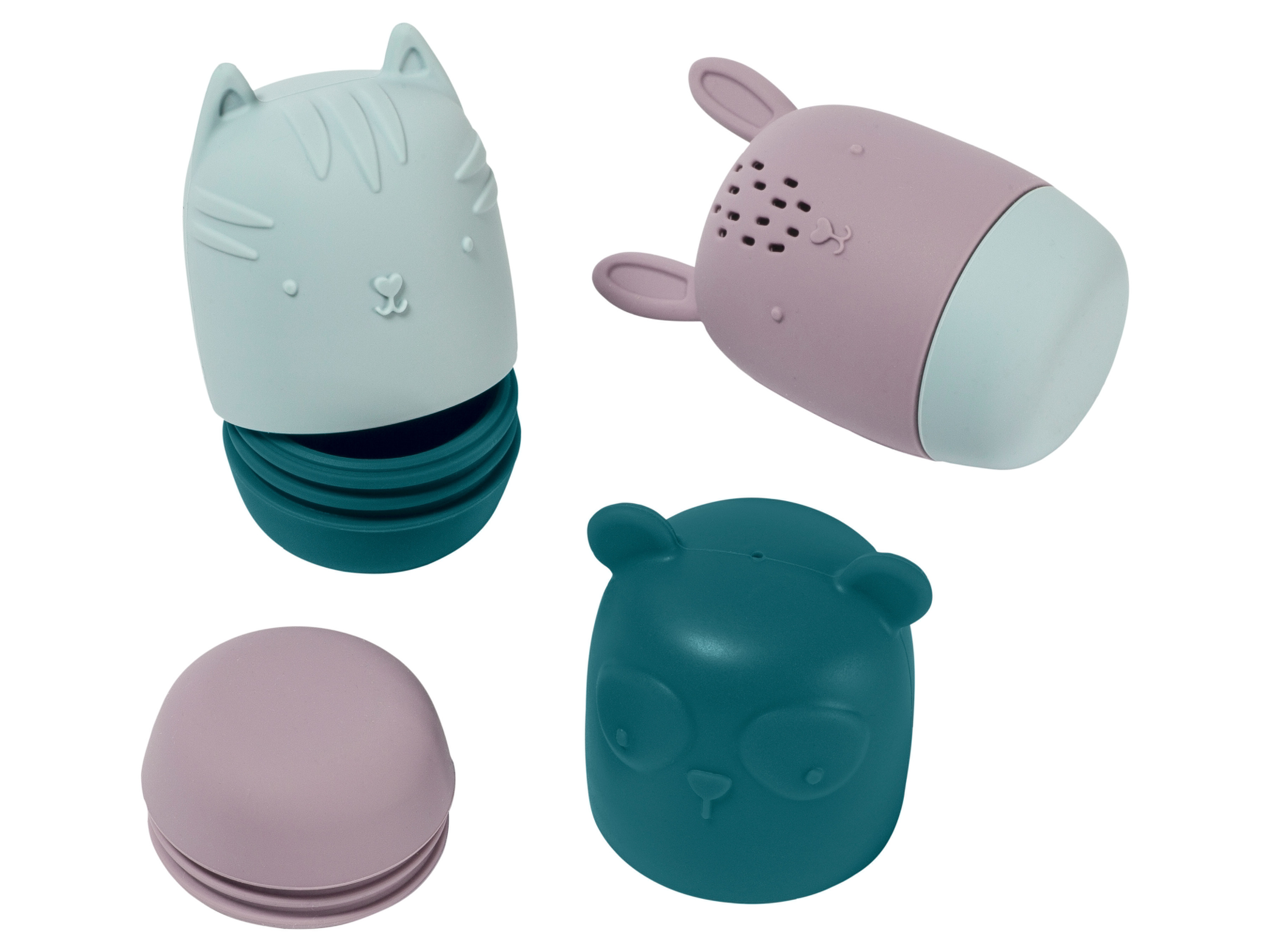 bebeconfort Akcesoria dla niemowląt Silikonowe zabawki do kąpieli