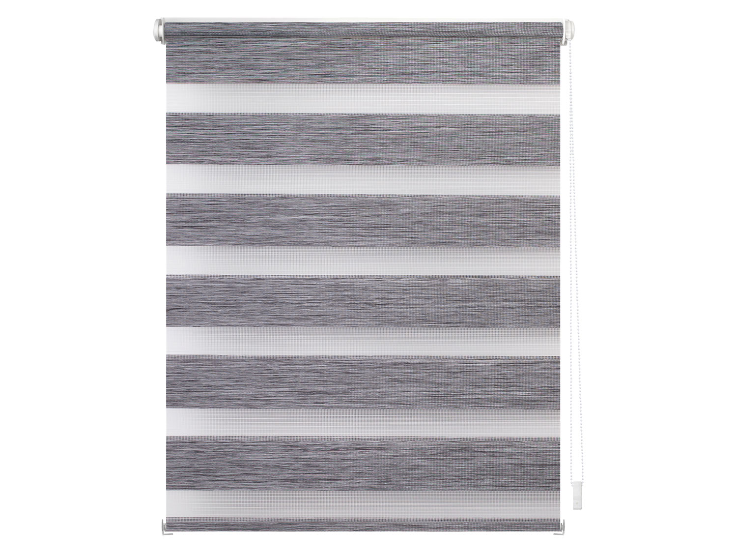 Lichtblick Roleta dzień/ noc Klemmfix, bez wiercenia, od 45 do 120 cm Ciemnoszary, 70 x 150 cm